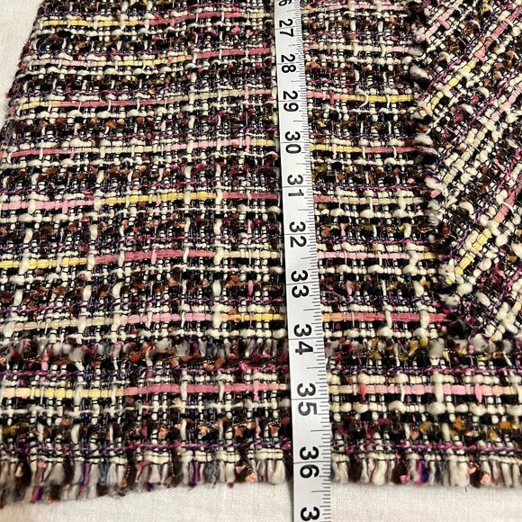 COPY - Karl Lagerfeld Women's Dress Tweed Multicolor Short Sleeve Size 6 V-Neck - Picture 10 of 11